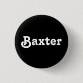 Badge Rond 2,50 Cm Baxter bouton (Devant)