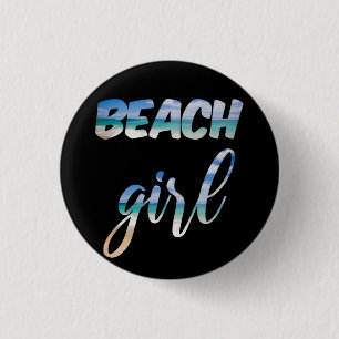 Badge Rond 2,50 Cm Beach Girl