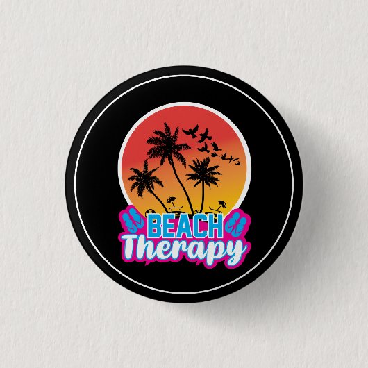 Badge Rond 2,50 Cm Beach Therapy-18920 (Devant)