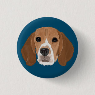 Badge Rond 2,50 Cm Beagle