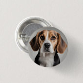 Badge Rond 2,50 Cm Beagle (Devant & derrière)