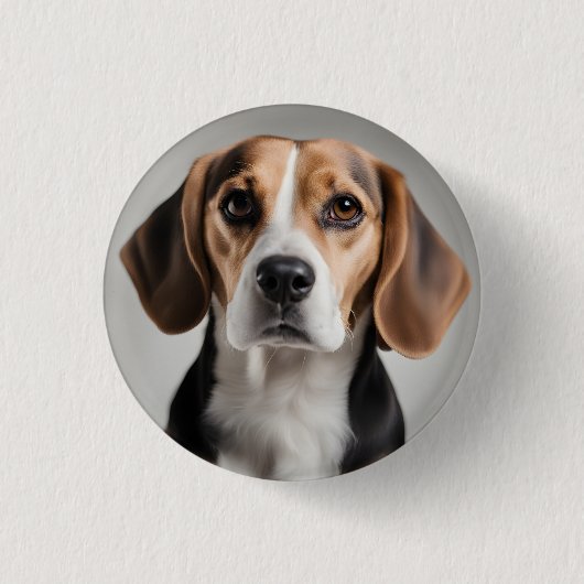 Badge Rond 2,50 Cm Beagle (Devant)