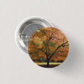 Badge Rond 2,50 Cm Beau arbre d'automne (Devant & derrière)