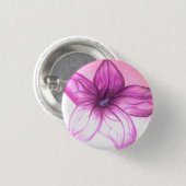Badge Rond 2,50 Cm Beau bouton Flower (Devant & derrière)
