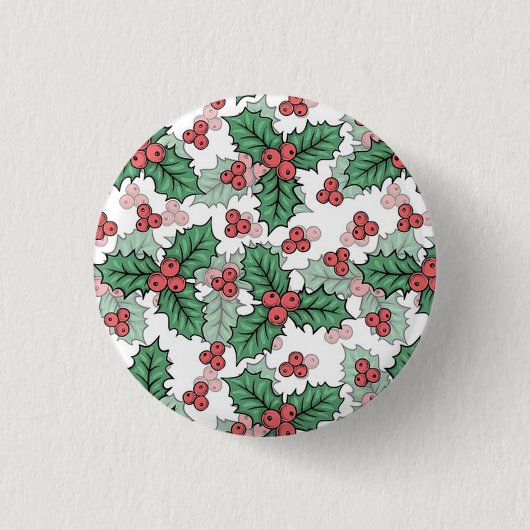 Badge Rond 2,50 Cm Beau Mistletoe Boisson (Devant)
