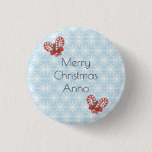 Badge Rond 2,50 Cm Beau, Noël impressionnant