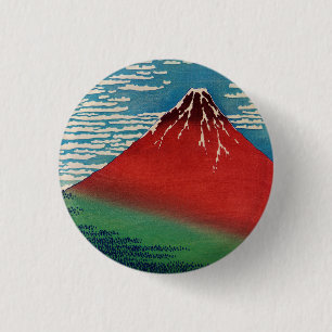 Badge Rond 2,50 Cm Beau vent matin clair Art japonais vintage