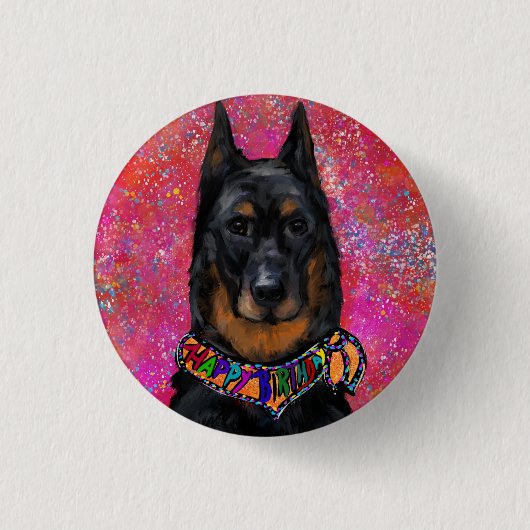 Badge Rond 2,50 Cm Beauceron (Devant)