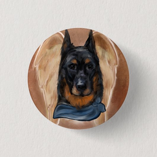 Badge Rond 2,50 Cm Beauceron (Devant)