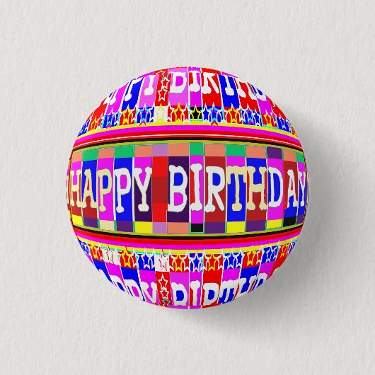 Badge Rond 2,50 Cm BEAUCOUP de manières de dire le JOYEUX (Devant)