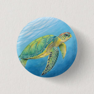Badge Rond 2,50 Cm Beauté de la tortue