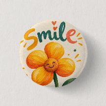 beautiful flower button
