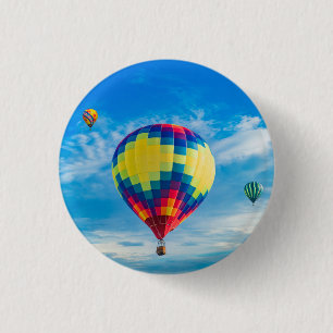 Badge Rond 2,50 Cm Beaux Ballons à air chaud