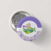 Badge Rond 2,50 Cm Bébé adorable Teddy Ours (Devant & derrière)