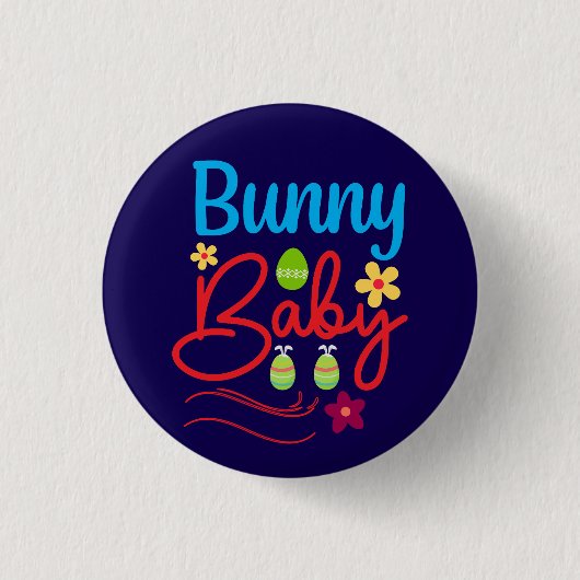 Badge Rond 2,50 Cm Bébé lapin-62342 (Devant)