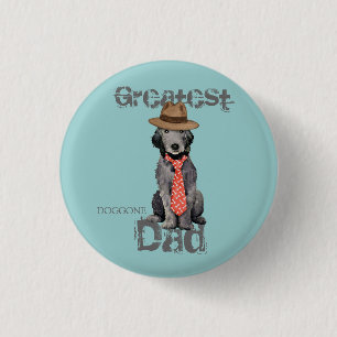 Badge Rond 2,50 Cm Bedlington Dad