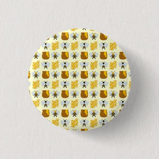 Badge Rond 2,50 Cm Bee Art (Devant)