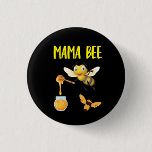Badge Rond 2,50 Cm Beekeeper Art Mama Bee