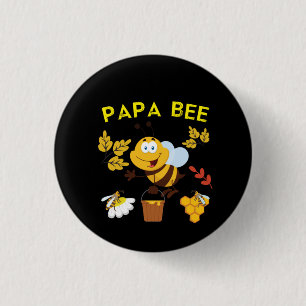 Badge Rond 2,50 Cm Beekeeper Art Papa Bee