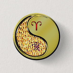 Badge Rond 2,50 Cm Bélier & Boar en métal