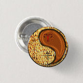 Badge Rond 2,50 Cm Bélier et Cheval du bois (Devant & derrière)