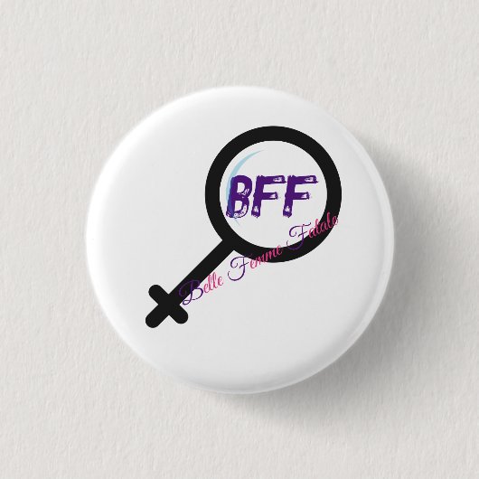 Badge Rond 2,50 Cm Belle Femme Fatale (BFF) (Devant)