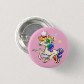 Badge Rond 2,50 Cm Belle licorne magique (Devant & derrière)