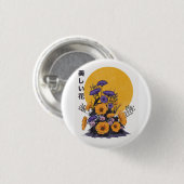 Badge Rond 2,50 Cm belles fleurs (Devant & derrière)