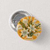 Badge Rond 2,50 Cm Belles Fleurs (Devant & derrière)