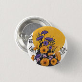 Badge Rond 2,50 Cm belles Fleurs (Devant & derrière)