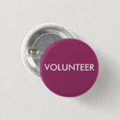 BADGE ROND 2,50 CM BÉNÉVOLE (Devant & derrière)