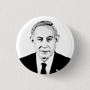 Badge Rond 2,50 Cm Benjamin Netanyahu