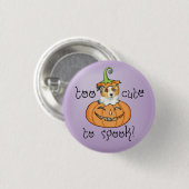Badge Rond 2,50 Cm Berger américain miniature d'Halloween (Devant & derrière)