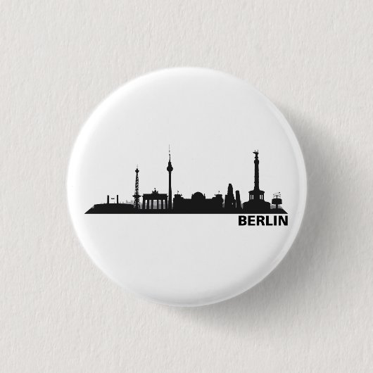 Badge Rond 2,50 Cm Berlin Button / Feker / Pin (Devant)