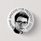 Badge Rond 2,50 Cm Bernie Sanders, Président (Devant)