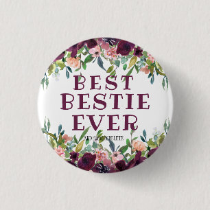 Badge Rond 2,50 Cm Best Bestie Ever bff citer un cadeau d'amitié uniq