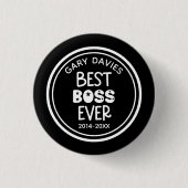 Badge Rond 2,50 Cm Best Boss Ever Button (Devant)