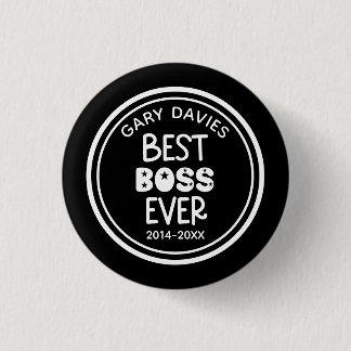 Badge Rond 2,50 Cm Best Boss Ever Button