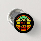BADGE ROND 2,50 CM BEST GAMER - JEU NERD (Devant & derrière)