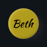 Badge Rond 2,50 Cm Beth de la calligraphie orpheline d'exposition de<br><div class="desc">Beth du noir d'orphelin d'exposition de TV,  police de calligraphie</div>