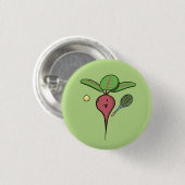 Badge Rond 2,50 Cm Betterave de tennis (Devant & derrière)