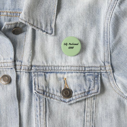 Badge Rond 2,50 Cm Bévue auto proclamée (En situation)