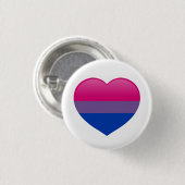 Badge Rond 2,50 Cm Bi Bisexual Drapeau Amour Coeur (Devant & derrière)