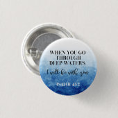 Badge Rond 2,50 Cm Bible Isaiah Button (Devant & derrière)