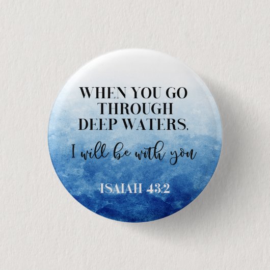 Badge Rond 2,50 Cm Bible Isaiah Button (Devant)