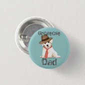 Badge Rond 2,50 Cm Bichon Papa (Devant & derrière)