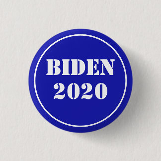 Badge Rond 2,50 Cm Biden 2020 Royal Blue & White