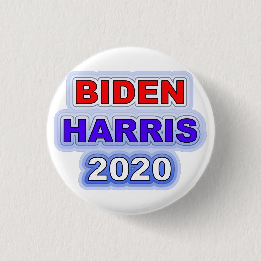 Badge Rond 2,50 Cm Biden Harris 2020 (Devant)