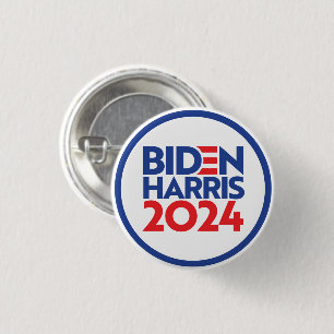 Badge Rond 2,50 Cm Biden Harris 2024