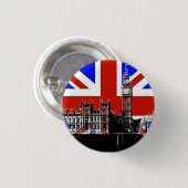 Badge Rond 2,50 Cm Big Ben et Union Jack (Devant & derrière)